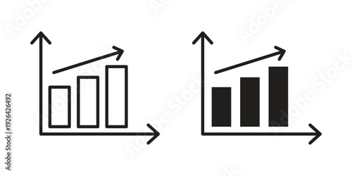 Yield icon. Line and Silhouette Icon Set.