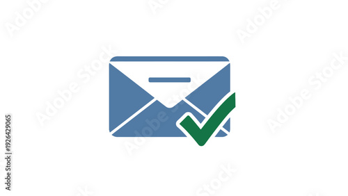 Email icon with green check mark.