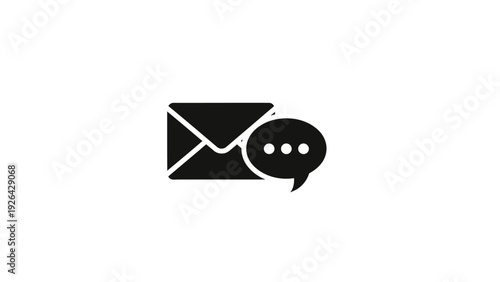Email Message Chat Communication Icon.