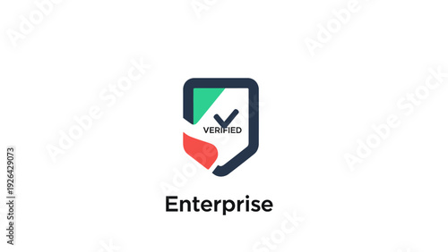 Enterprise company logo on screen.