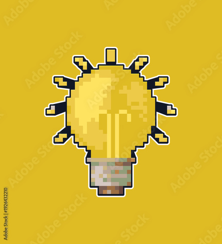 Wallpaper Mural Bright Idea Light Bulb Illustration Torontodigital.ca