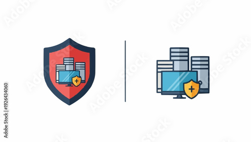 Shield and server with protection.