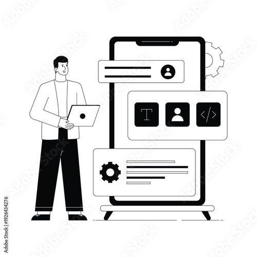 App Develoment   Vector illustration. EPS 10	 