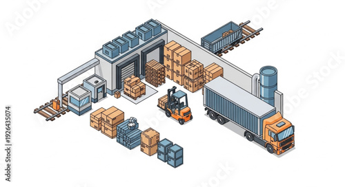 Warehouse Logistics and Transportation Hub.