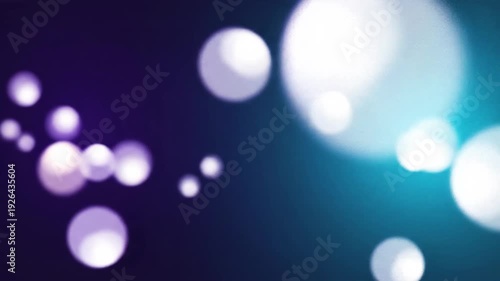 Soft bokeh animation with cool gradients, modern minimal aesthetic background