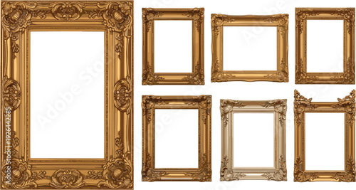 Vintage Ornate Picture Frames in Various Sizes and Styles for Art, Photography, and Home Decor