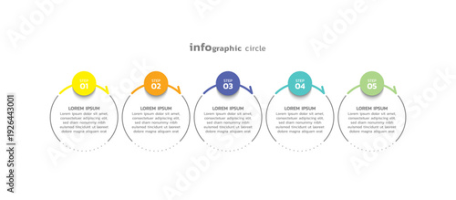 Presentation business abstract background infographic template colorful