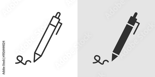 Signature Icon representing digital signing, authorization, approval, identity verification, and legally binding agreements.