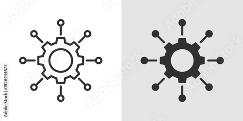 Strategy Icon representing business planning, decision-making, and organizational growth. Stroke, filled, and colored vector illustration.