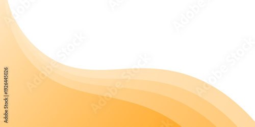 Elegant Orange and White Wave Abstract Background. Minimalist Fluid Curves and Layered Flowing Lines for Creative Branding and Summer Marketing. vector illustration