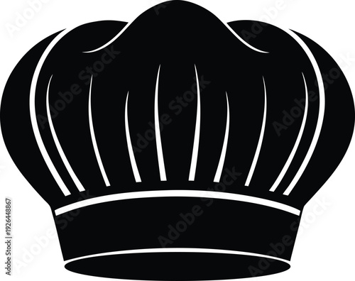 Chef Hat Silhouette for Culinary and Restaurant Branding