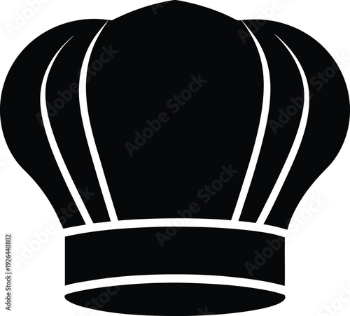 Chef Hat Silhouette for Culinary and Restaurant Branding