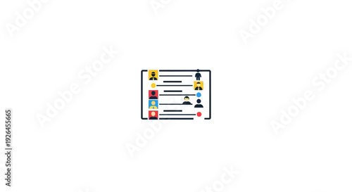 Colorful Checklist with Colored Markers.