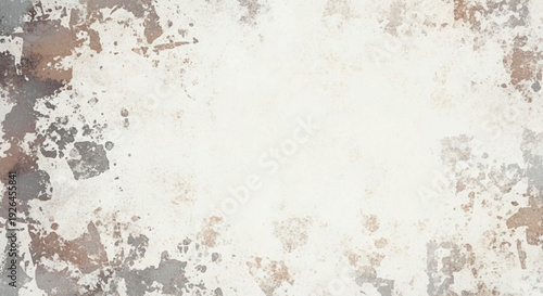 Aged grunge wall texture with peeling paint and distressed plaster on weathered beige background