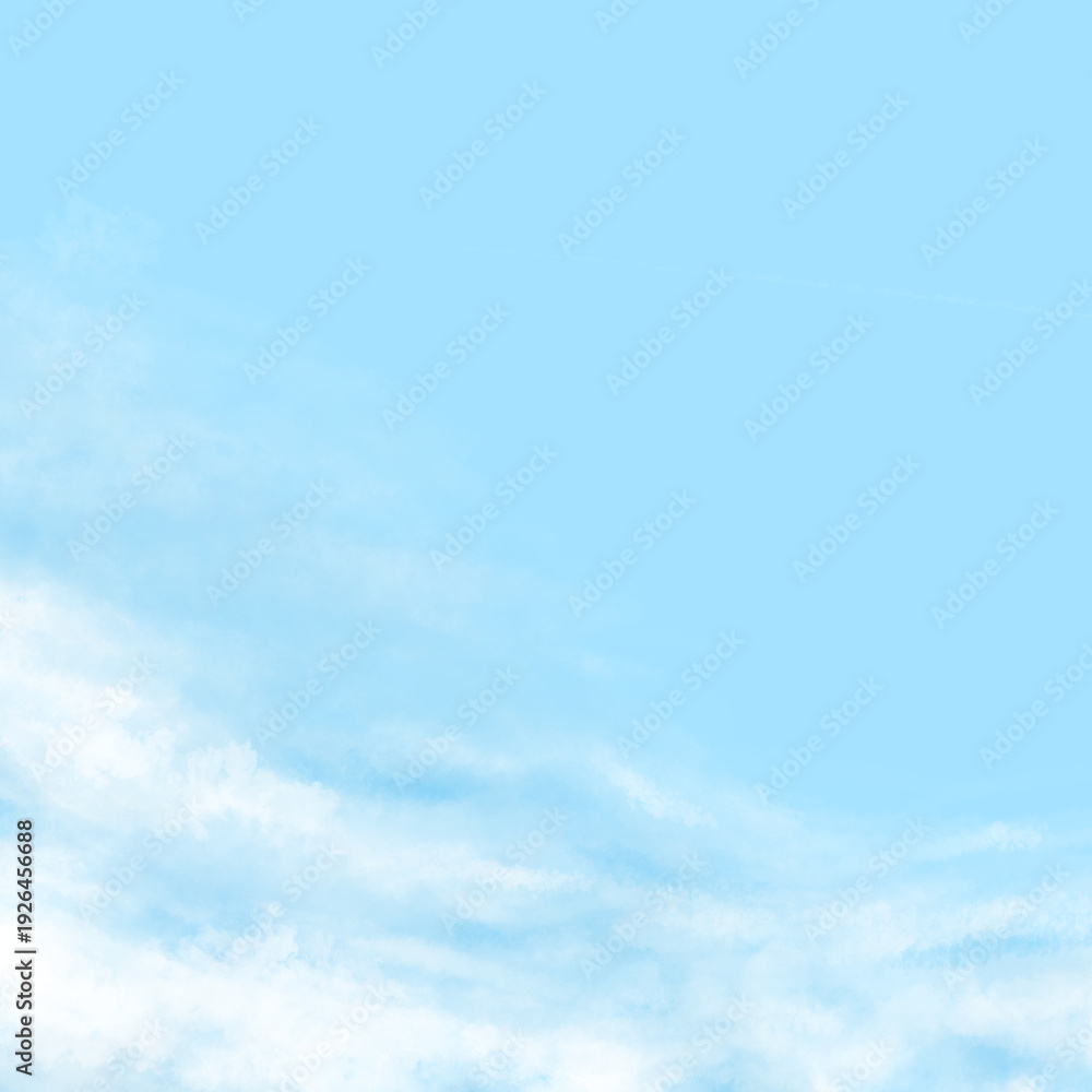 Fototapeta premium 青空と雲をイメージした背景素材