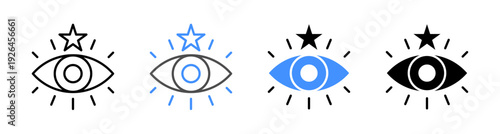 Vision and Future Foresight icon. Vector Illustration