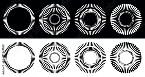 Luxury Guilloche Circle Pattern with Floral Mandala Ornament – Decorative Geometric Round Frame Element for Banknote, Diploma Certificate, Packaging Design and Elegant Background Vector Art