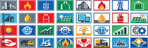 Reliance Company Industrial and Energy Stamp collection for Innovation and Sustainability