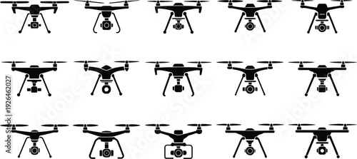 Drone icon set