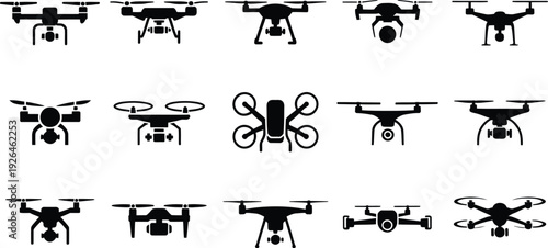 Drone icon set