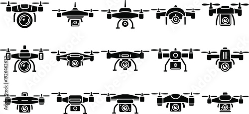 Drone icon set