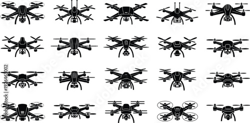 Drone icon set