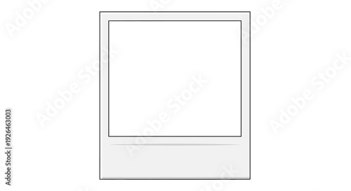 Blank Polaroid Frame for Photo Display or Art Project