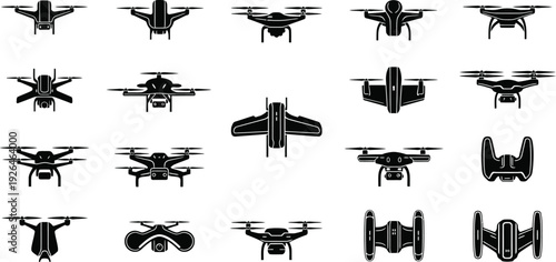 Drone icon set