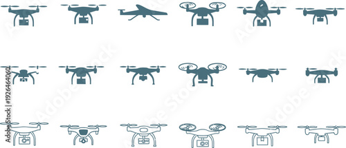 Drone icon set