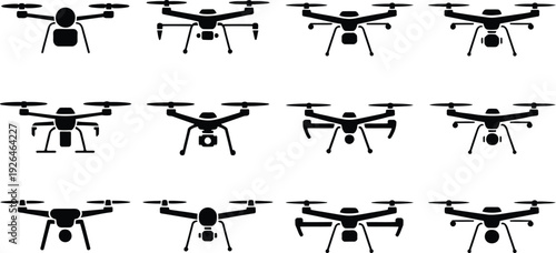 Drone icon set