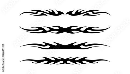 Abstract gothic tribal flame sigil vector set pack artwork with cyber aesthetic, liquid mercury metallic inspiration, tattoo-style elements, and futuristic illustration design