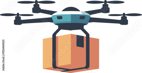 Drone delivering package