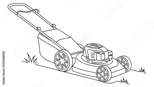 Lawn mower for yard maintenance and landscaping needs
