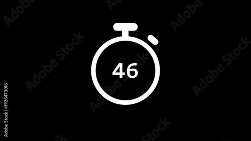 Countdown Timer Digital Clock Showing Remaining Time