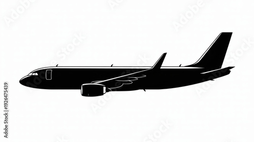 Vector airplane silhouette