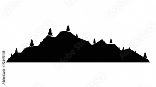 Borobudur temple vector silhouette
