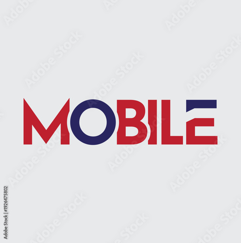 mobile text design, creative and unique and business mobile logo text word mark and typography mobile design, best business mobile text design