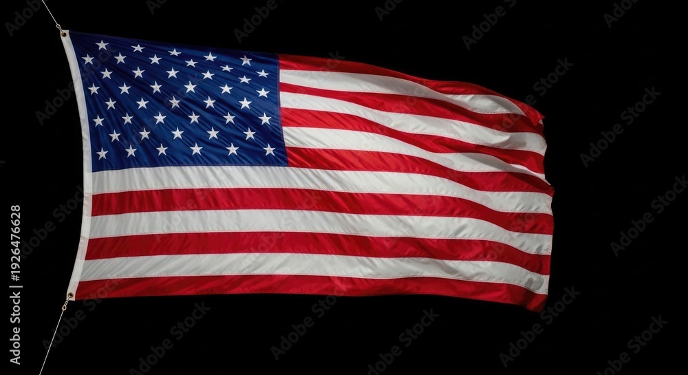 Obraz premium Flag day celebration with the american flag waving proudly on june 14th