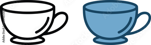 Montage of Different Types of Coffee Drinks - Cappuccino, Latte, Espresso, Frappuccino