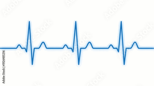 Electrocardiogram ECG Vector Icon – Heartbeat Waveform, Cardiology Medical Symbol, Hospital Monitoring Graphic, Healthcare Diagnosis Tool, Heart Rhythm Illustration, Emergency Medicine Vector Design