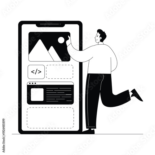 Web Development Vector illustration. EPS 10