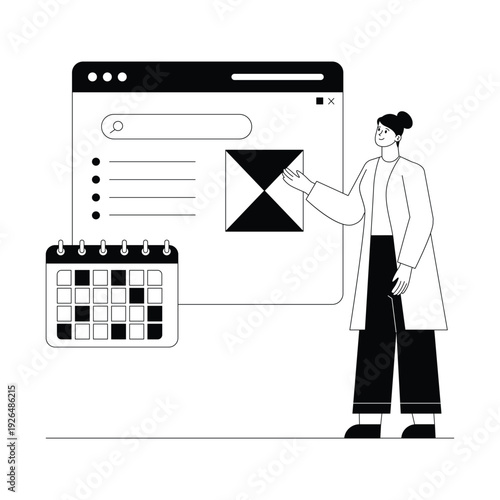 Seo Planner Vector illustration. EPS 10