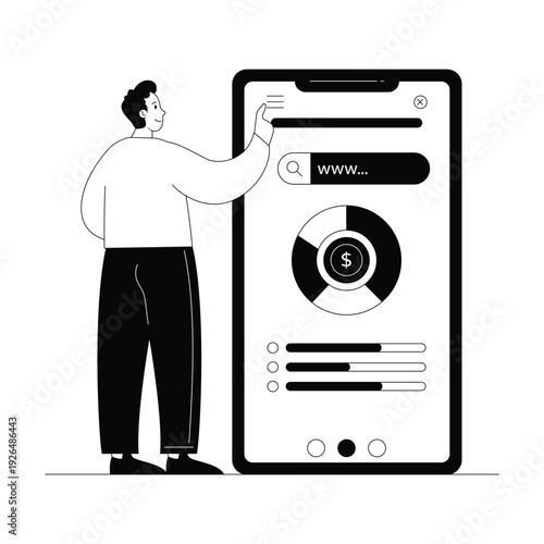 Rank Tracking Vector illustration. EPS 10