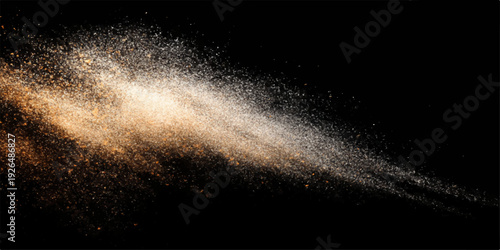 An abstract explosion of bright fire and blue smoke clouds erupts across a dark night sky filled with stars and a glowing nebula in the deep black universe