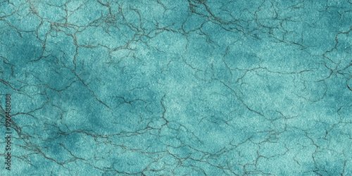 This vintage blue marble texture features a turquoise watercolor paint pattern on a rough stone surface, creating a light grunge paper backdrop and artistic canvas design for an old wall wallpaper