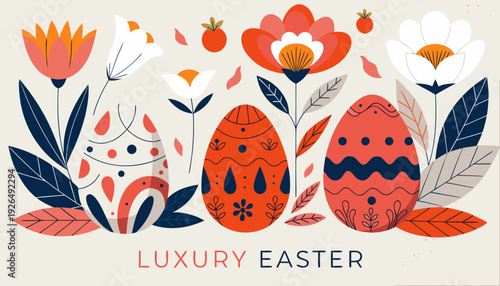 Luxury Easter scene with soft champagne gradient and minimal egg shadow, refined composition