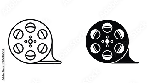 Film reels illustration
