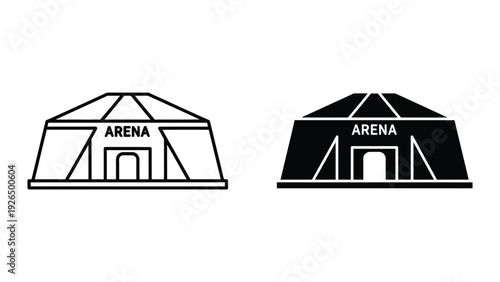 Simple vector illustration of a building