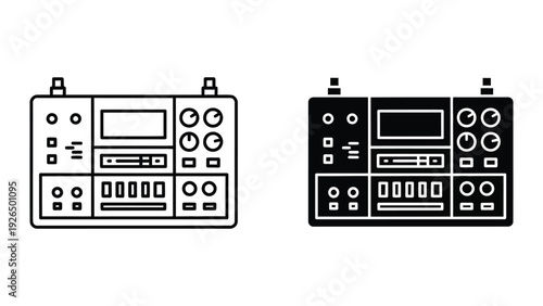 Audio mixer control panel icons