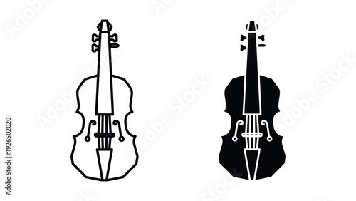 Violin Silhouette Illustration